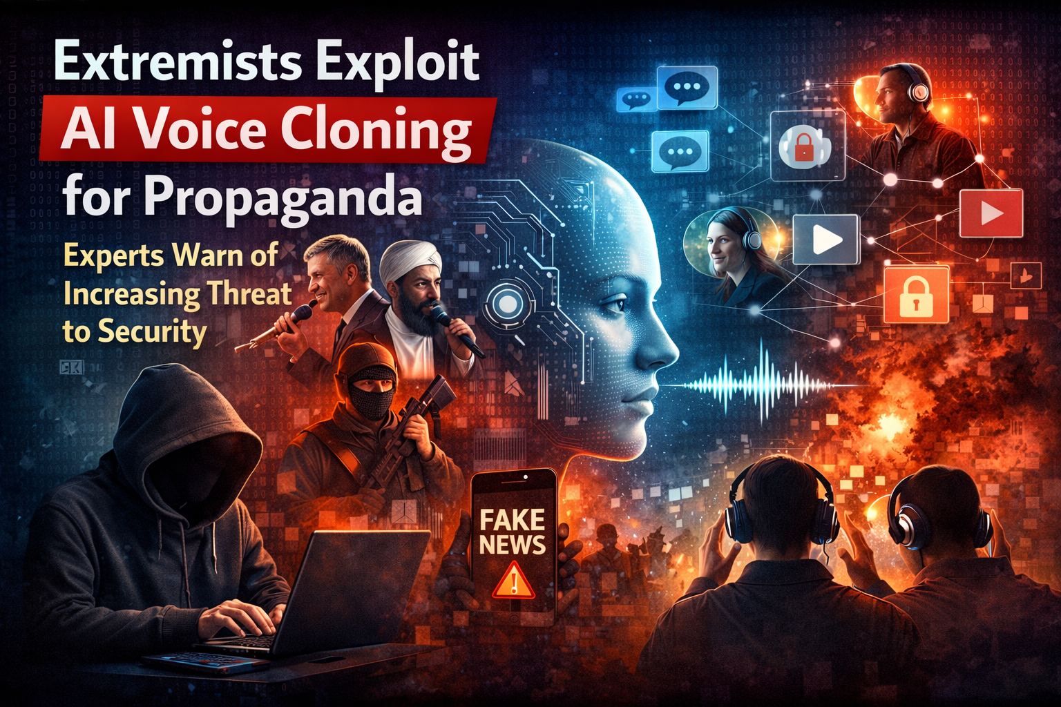 Extremist Groups Exploit AI Voice Cloning to Scale Digital Propaganda