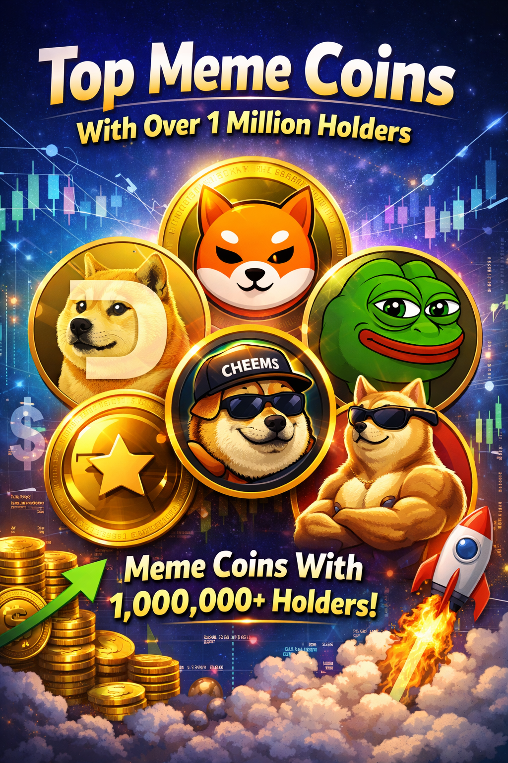 Best Meme Coins With Over 1 Million Holders Right Now